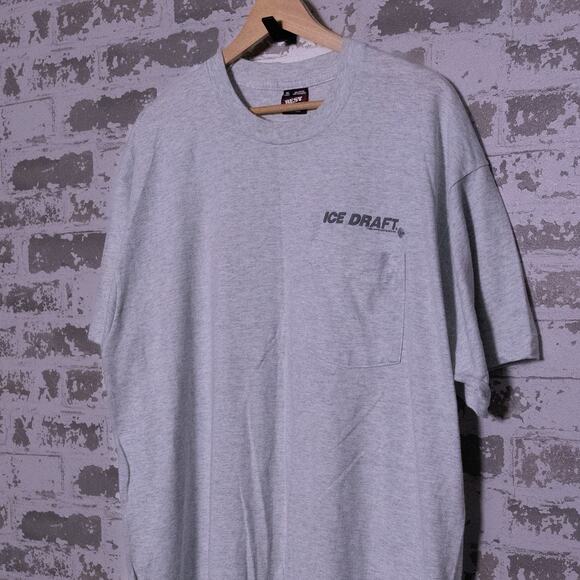 Vintage Ice Draft Beer Shirt Size XL FOL Best Pocket Tee - Picture 2 of 6